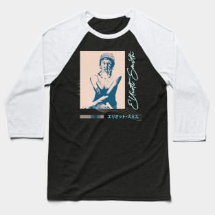 Elliott Smith / Aesthetic Fan Art Design Baseball T-Shirt